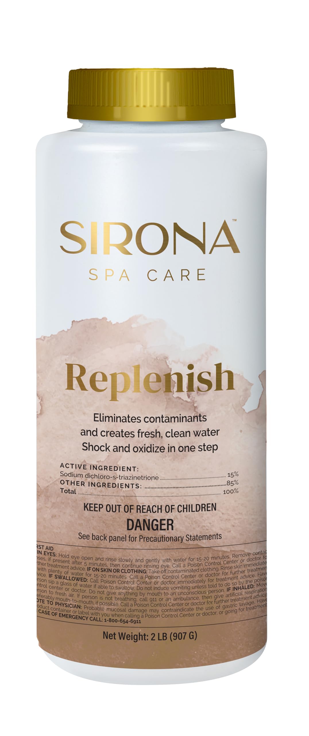 Sirona Spa Care Replenish Spa Shock Oxidizer 2 lb bottle