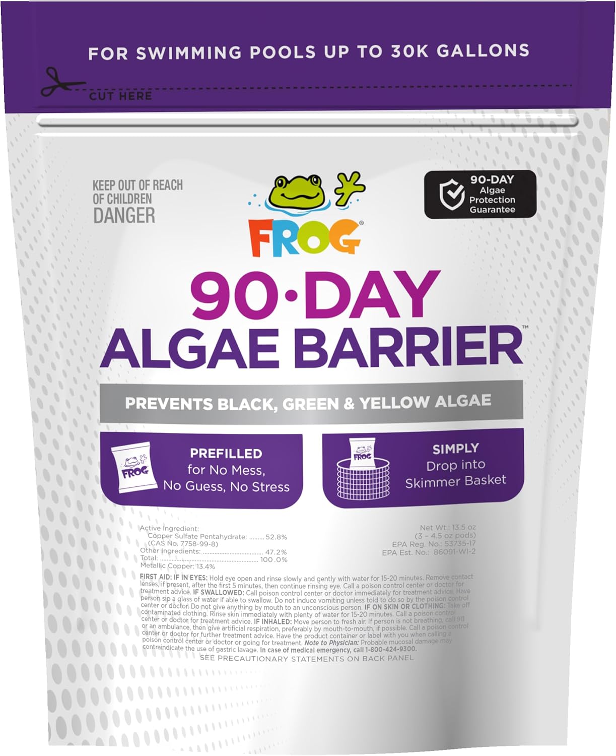 FROG 90-Day Algae Barrier - 3 Pod Pack