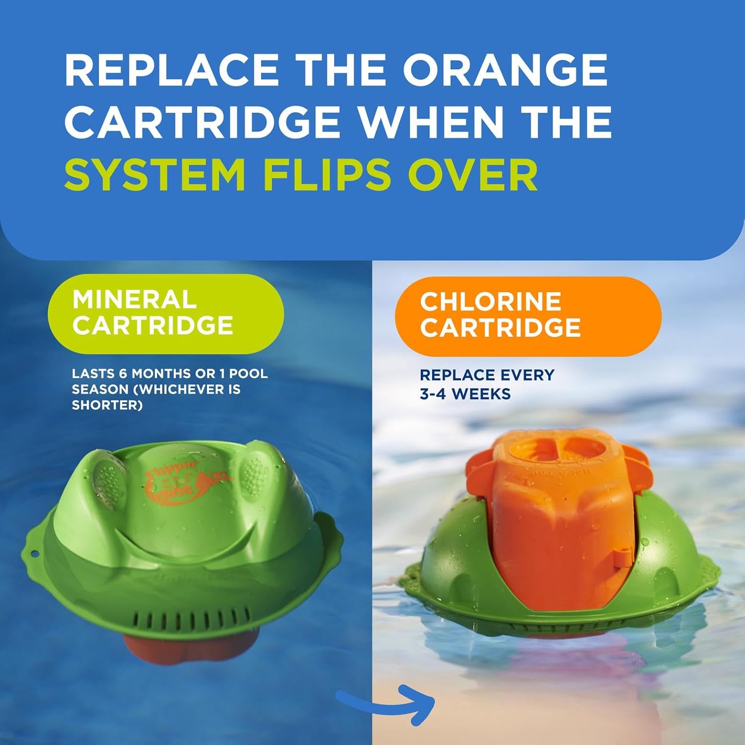 Flippin Frog XL Floating Pool Sanitizing System