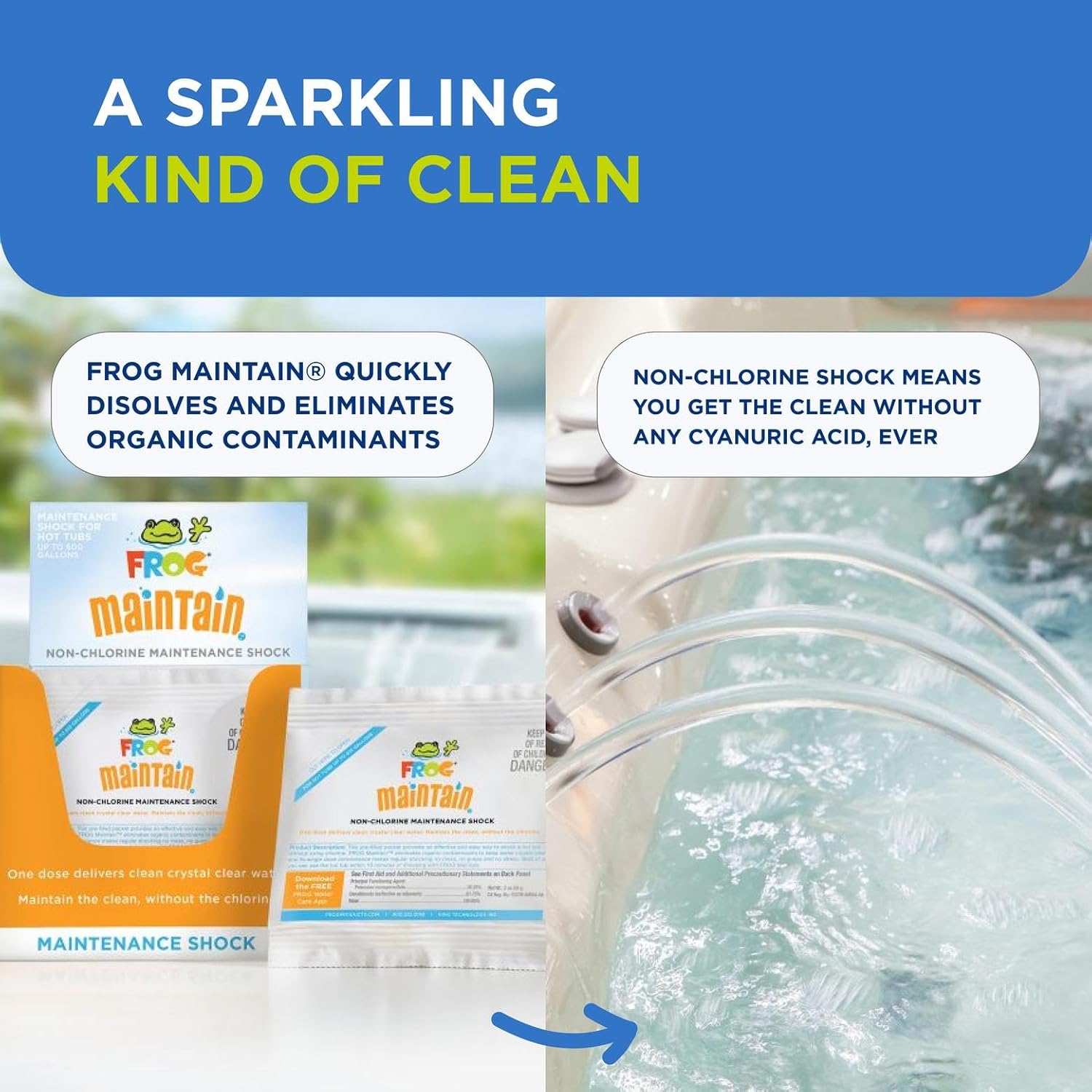 Frog Maintain Non-Chlorine Shock for Hot Tubs