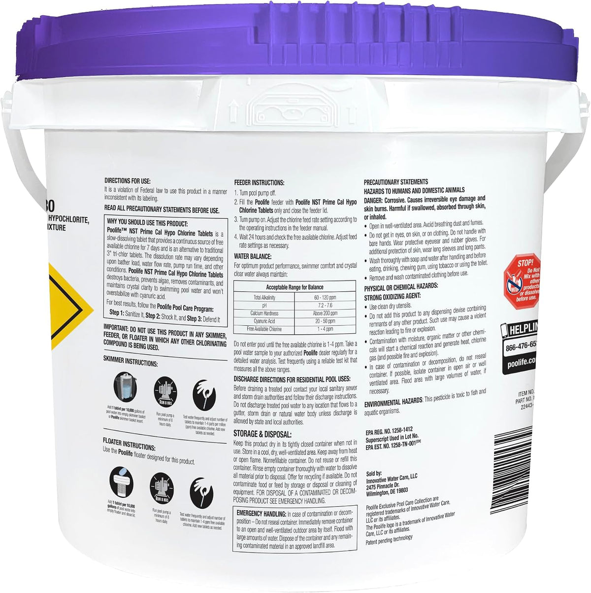 Poolife™ NST™ Prime Cal Hypo Tablets - 9 lb