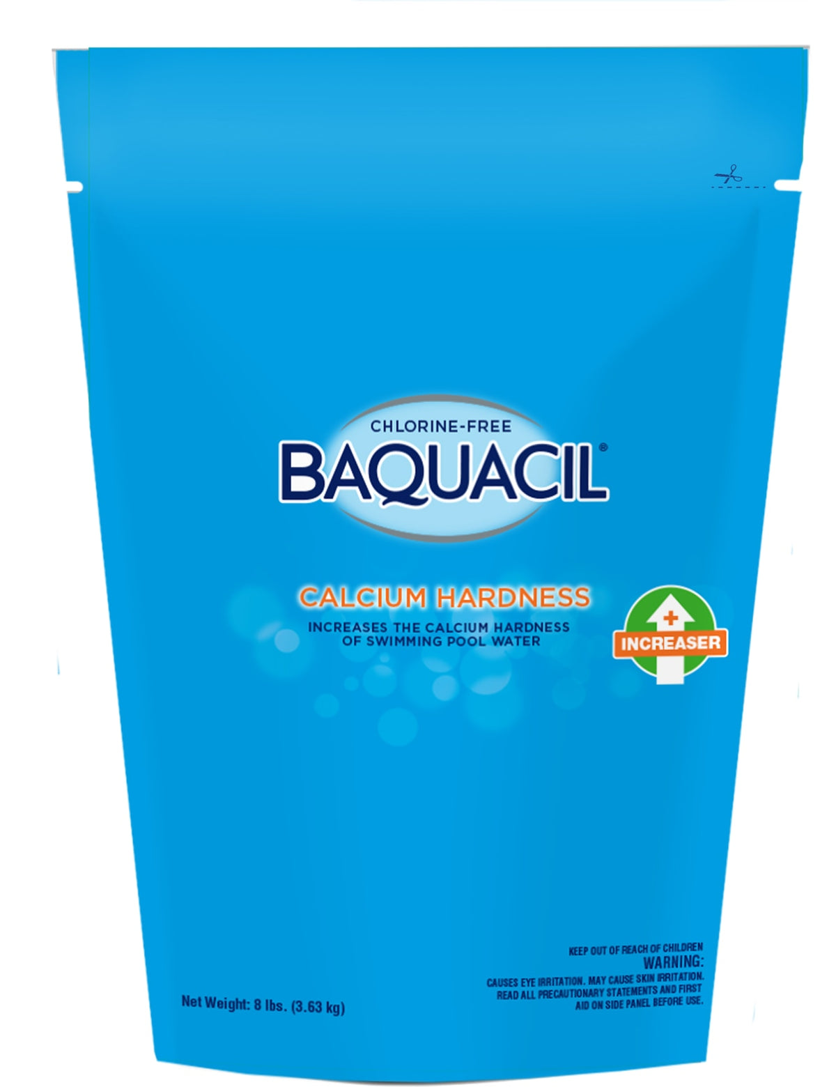 BAQUACIL Calcium Hardness Increaser 8 lb bag for raising pool calcium hardness