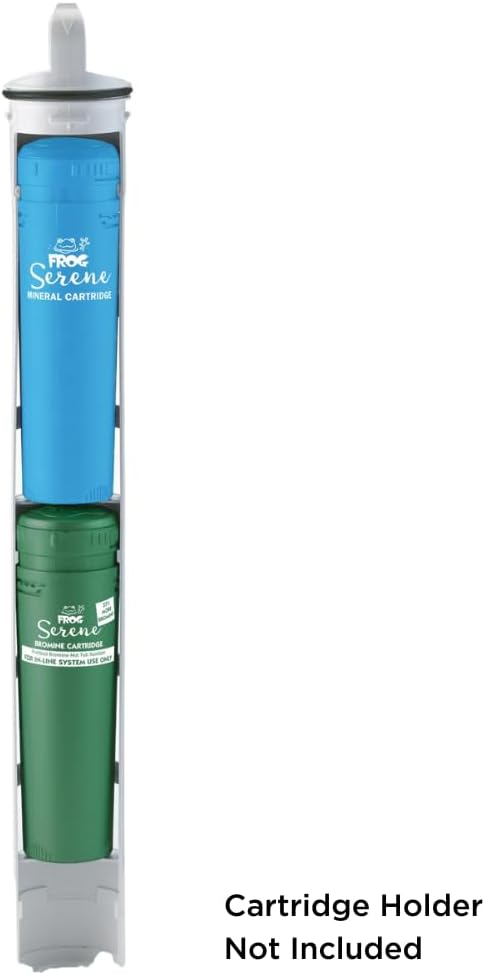 FROG Serene In-Line Cartridges for Hot Tubs That Have Built in Cartridge Holders - 1 FROG Serene Mineral Cartridge and 3 Green Bromine 200 Gram Cartridges