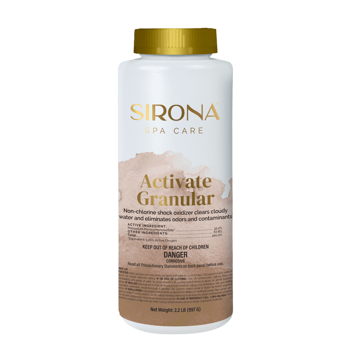 Sirona Spa Care Activate Granular 2.2 lb non-chlorine spa shock
