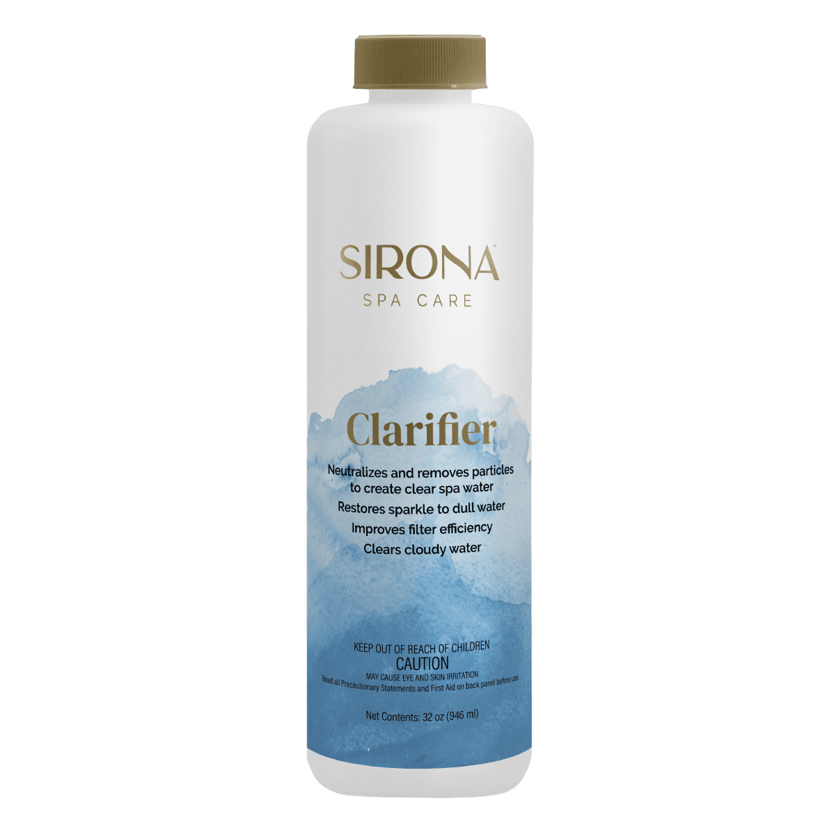 Sirona Spa Care Spa Clarifier 32 oz bottle for cloudy hot tub water