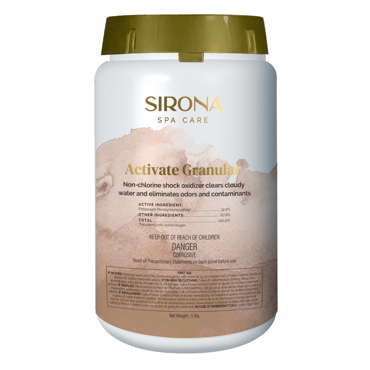 Sirona Spa Care Activate Granular 5 lb non-chlorine spa shock