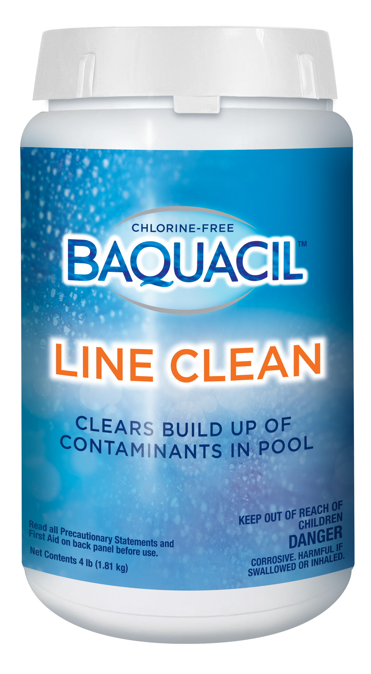 BAQUACIL Line Clean 4 lb for clearing pool lines of contaminants