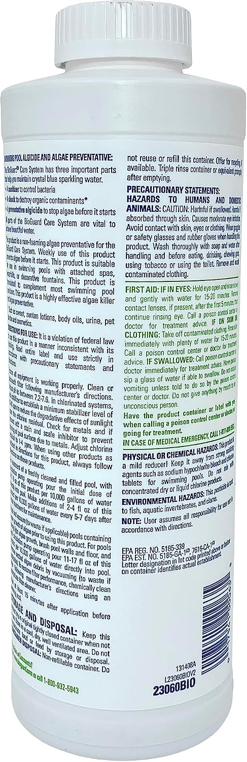 BioGuard Algae All 60 Algaecide - 1 Quart
