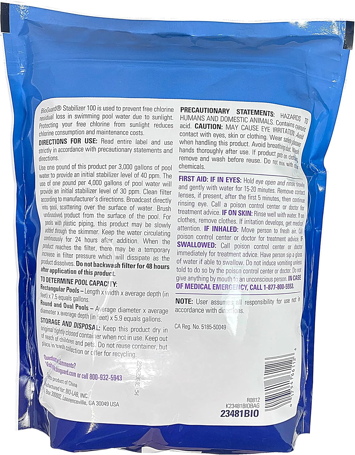 BioGuard Chlorine Stabilizer 100 - 5 lb