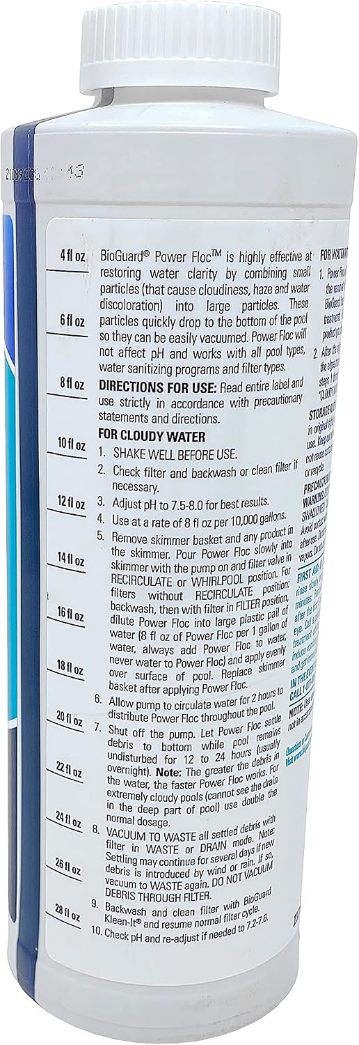 BioGuard PowerFloc Advanced Pool Settling Agent - 1 Quart