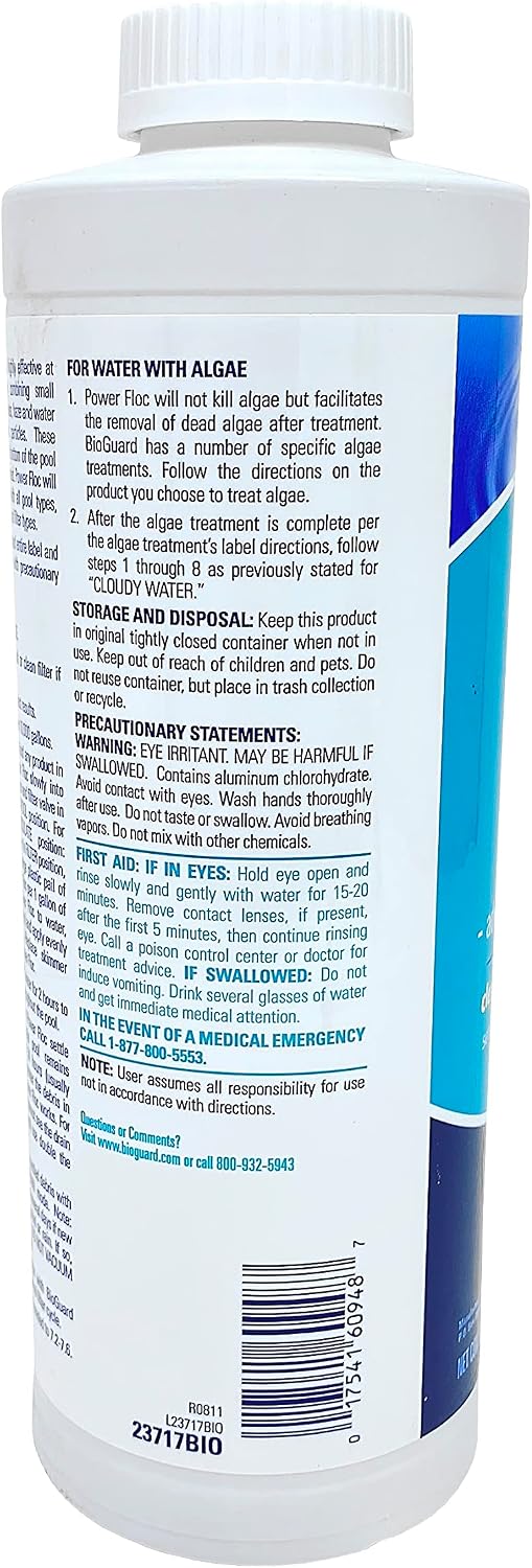 BioGuard PowerFloc Advanced Pool Settling Agent - 1 Quart