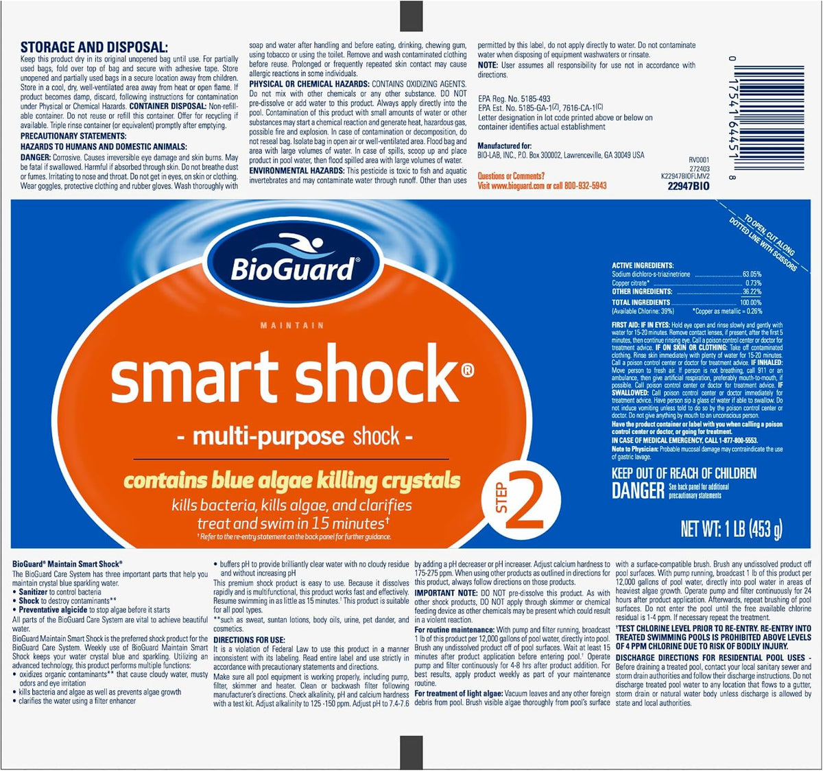 BioGuard Smart Shock - 1 lb