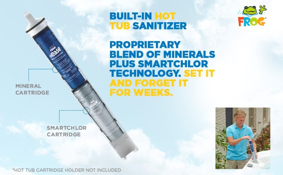 FROG @Ease In-Line System Value Pack  - 1 Mineral Cartridge plus 3 SmartChlor Cartridges for Marquis Spas, Caldera Spas, Artesian Spas and Hot Springs Spas.