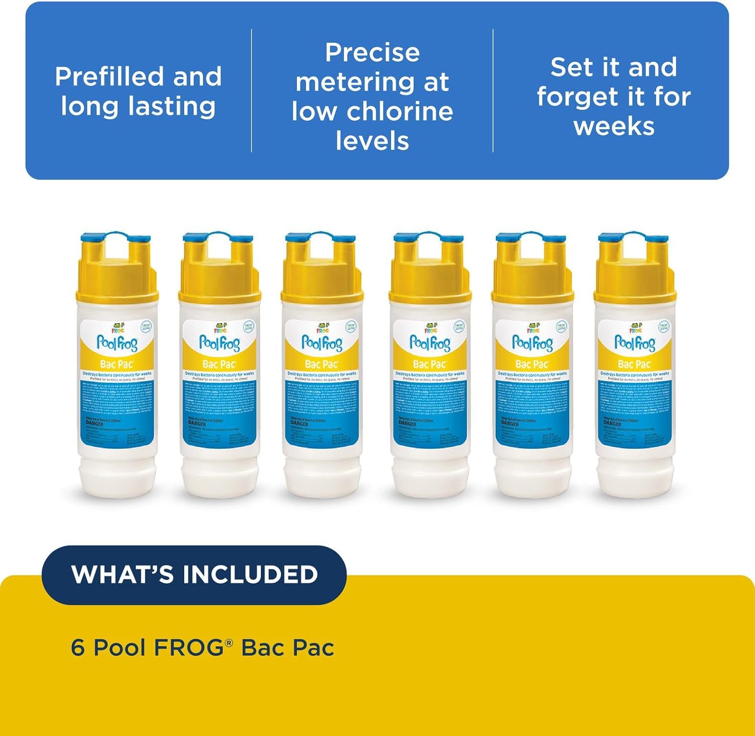 Frog Bac Pac Replacement Chlorine Cartridges - 6 pack