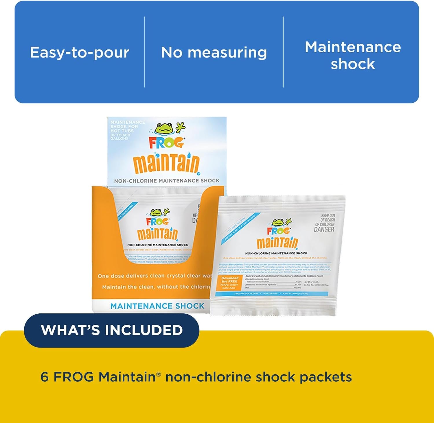 FROG Maintain Non-Chlorine Shock - 6 Pack