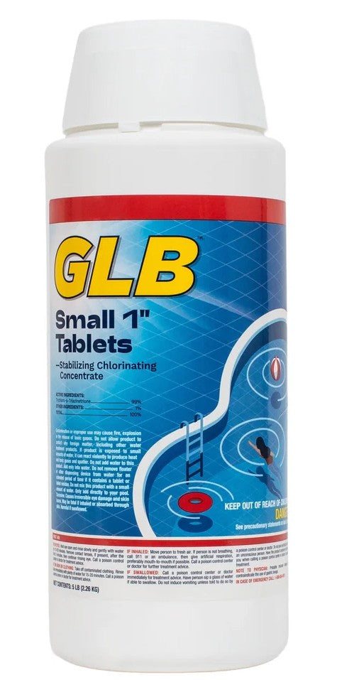 GLB Small 1-Inch Chlorine Tablets - 5 lb
