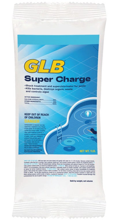 GLB Super Charge 68% Cal Hypo Pool Shock - 1 lb