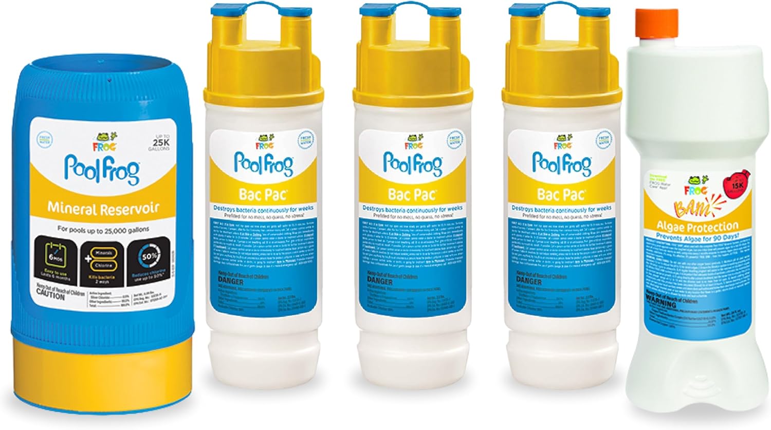 Pool FROG 6100 Mineral plus 3 Bac Pac Cartridges and FROG Bam