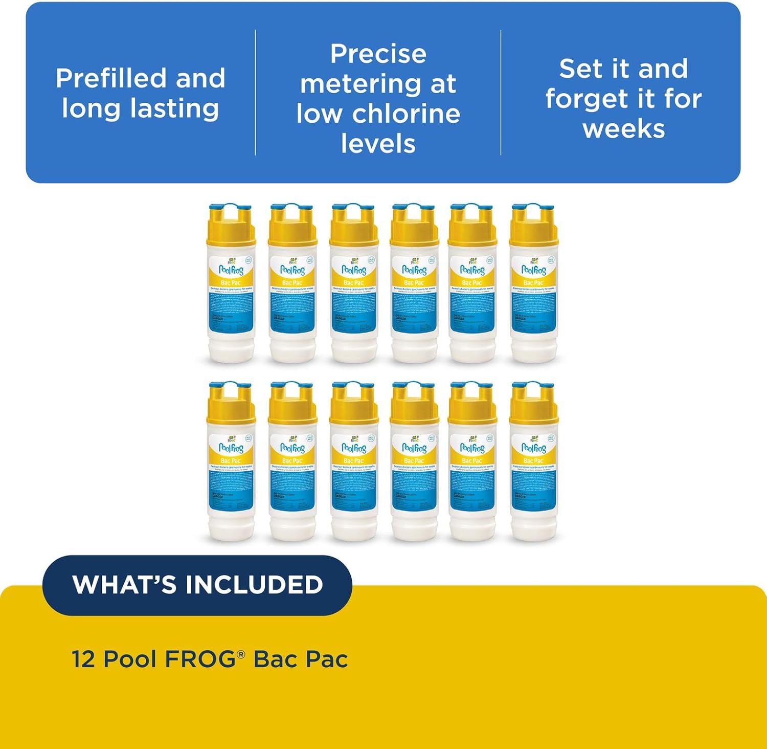 Pool Frog Bac Pac Refill Cartridges - 12 pack