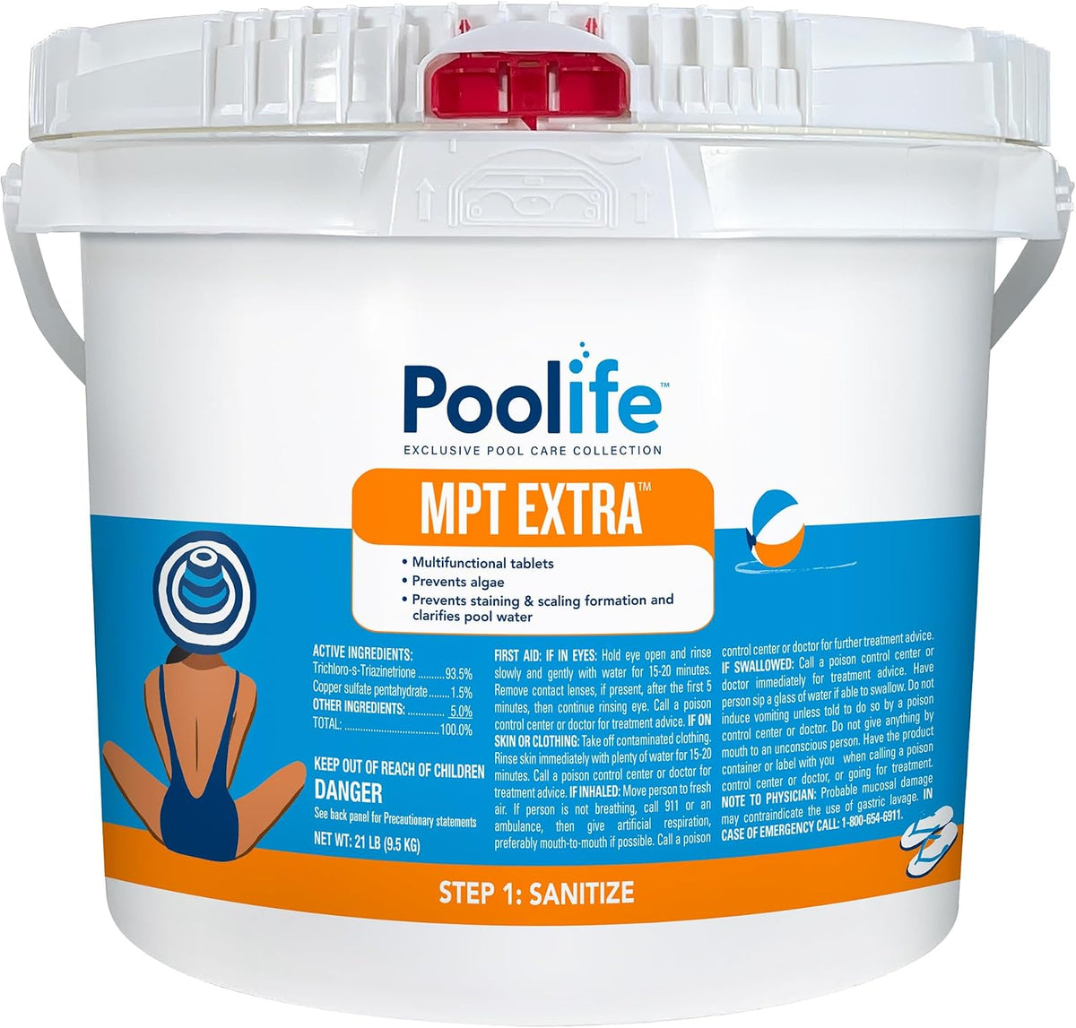 Poolife™ MPT Extra™ 3 Inch Chlorinating Tablets - 21 lb