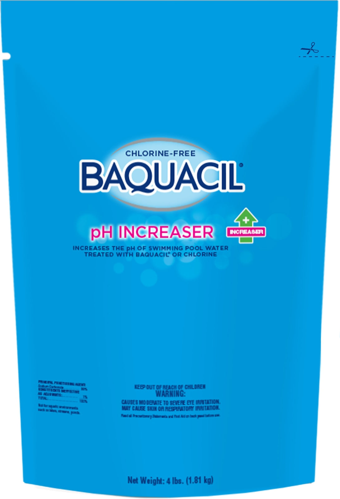 BAQUACIL pH Increaser 4 lb container for raising pool pH