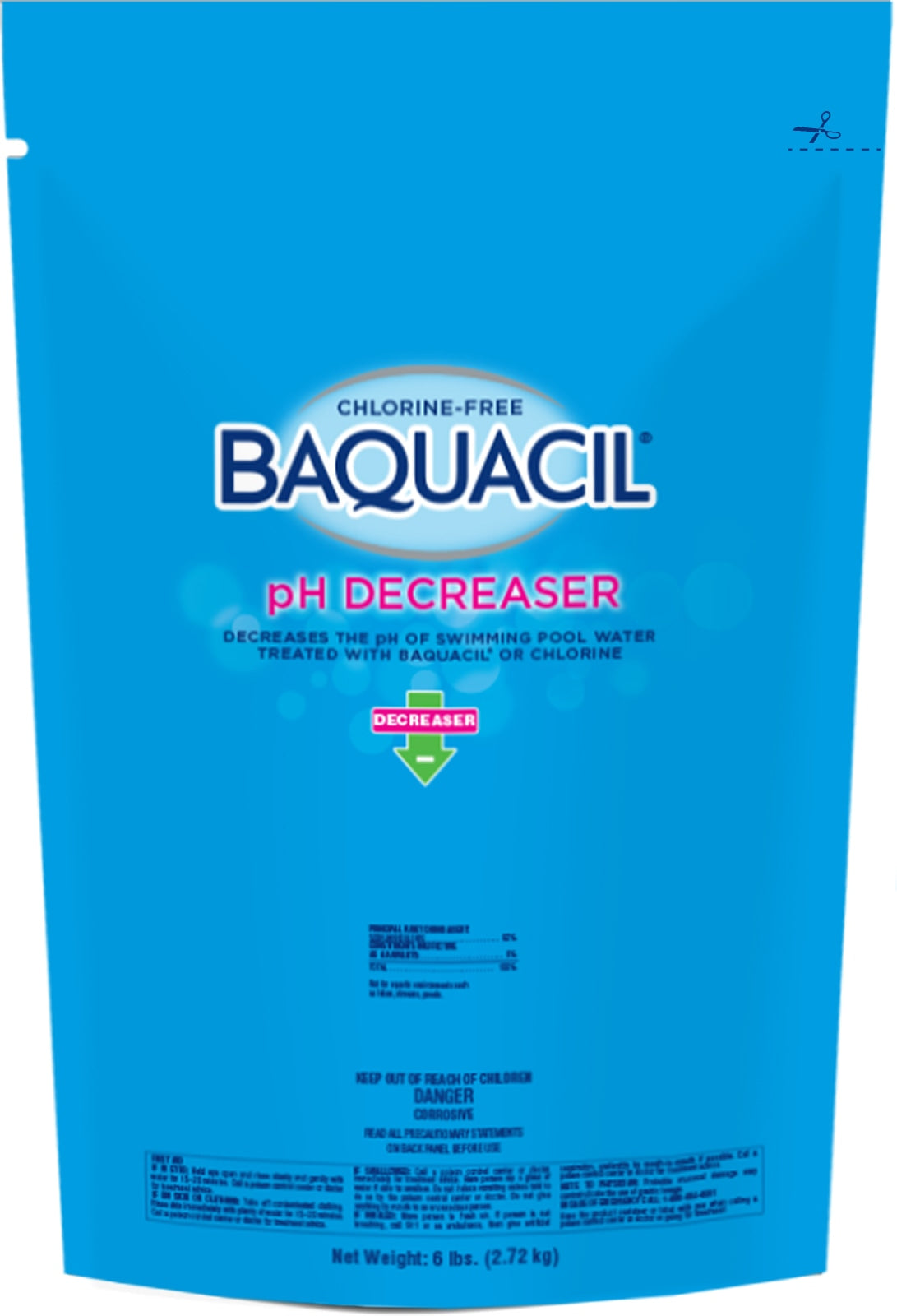 BAQUACIL pH Decreaser 6 lb container for lowering pool pH