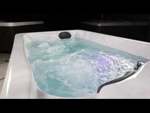 Instructional video demonstrating setup, controls, and operation of the Harmonic H157LPP hot tub.