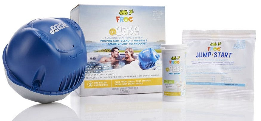FROG @ease® Floating Sanitizing System Hot Tub Sanitizer with Sanitizing Minerals and SmartChlor Technology